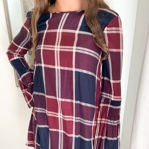 plaid BCBG dress